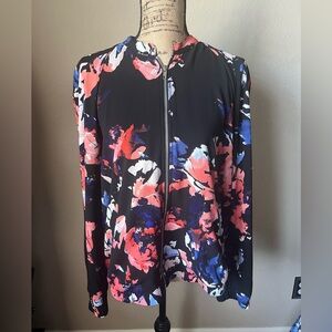 APT 9 floral print bomber jacket